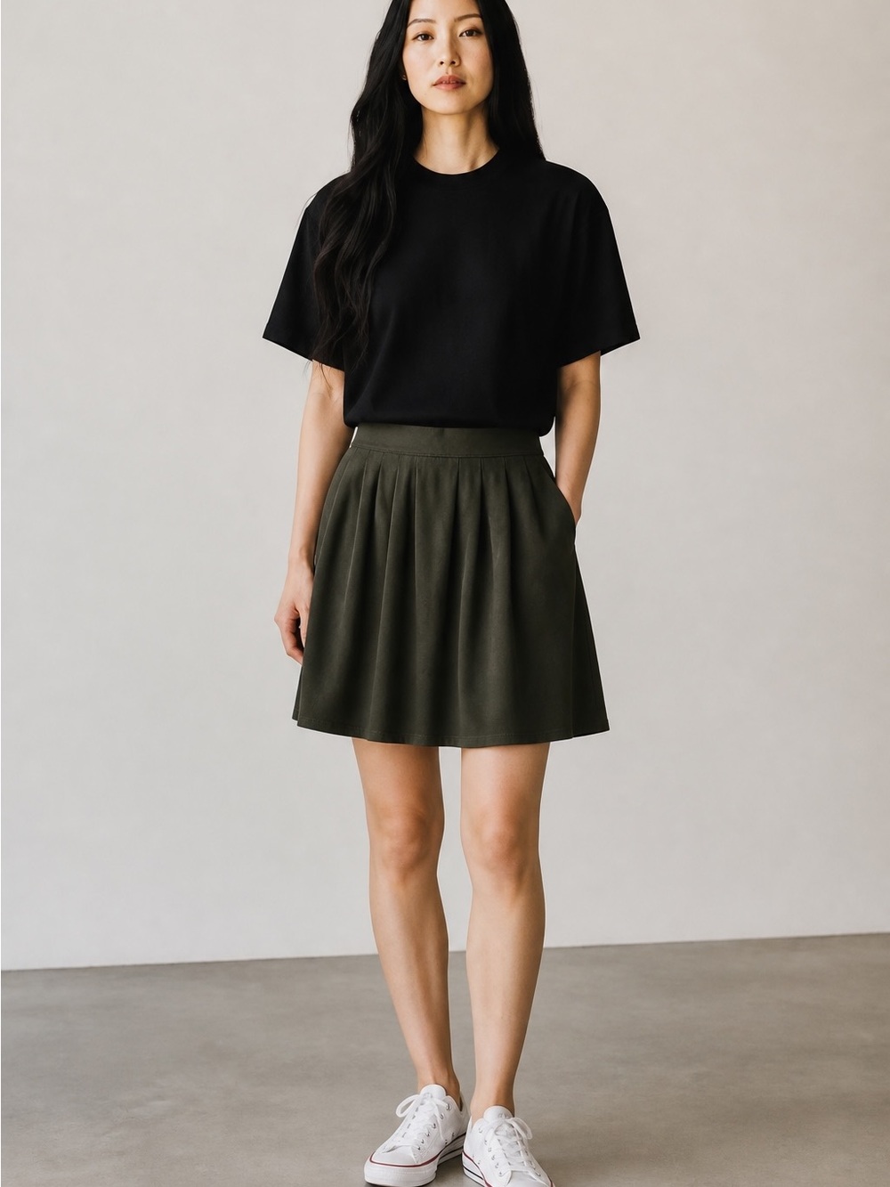 Eileen Fisher Linen pleated skirt PL. NWT